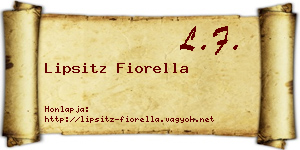 Lipsitz Fiorella névjegykártya